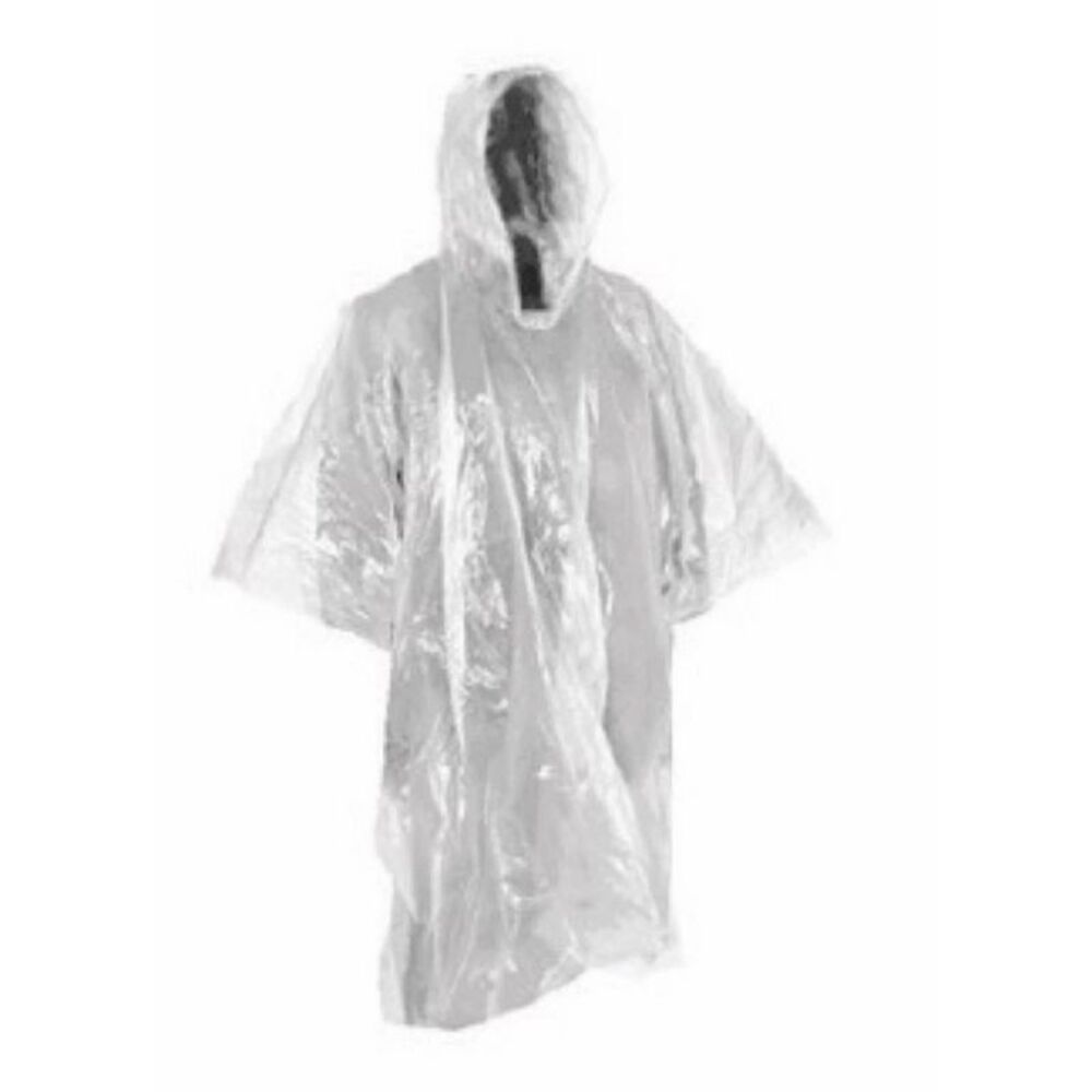 Summit Unisex Adult Emergency Poncho / Clear